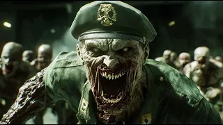 Disaster action film: Soldiers turn zombies, unarmed father and daughter flee apocalypse