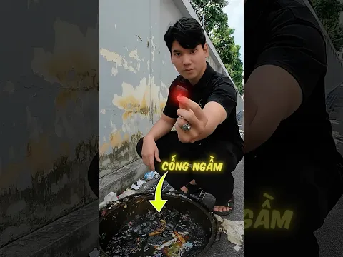 Thả camera xuống cống sẽ trôi đi đâu