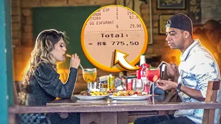 Levei a MINA num restaurante CARO e deixei a CONTA pra ela PAGAR