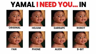 And I need you and I miss you with 8 diffrent sound effects
