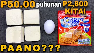 GAWIN MO ITO SA ITLOG AT TOKWA, SOBRANG SARAP! SA MURANG HALAGA with complete costing| TOFU EGG ROLL