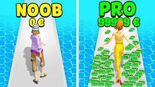 NOOB vs. PRO in RUN RICH 3D - ARM vs. REICH