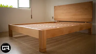 CARPINTERIA JAPONESA CAMA de MADERA DESARMABLE [Diseño de AUTOR] BED WOOD FURNITURE