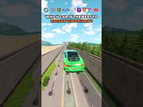 Cars Prison Break Challenge 🚗| BeamNG.drive #shorts