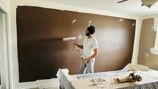 How to paint a room fast with 18" roller