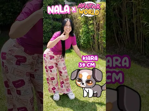 CUANTO MIDEN MIS MASCOTAS 🐶DE AVATAR WORLD EN LA VIDA REAL *NALA 💕 #avatar #avatarworldsecrets