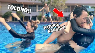 OLIV PURA-PURA TENGGELAM ! PATRICK PANIK SAMPE NANGIS KETAKUTAN !