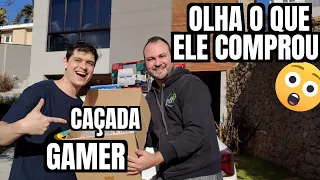 Lukas Marques do canal Voce Sabia, Comprou GAMES comigo! Entrega e Caçada gamer