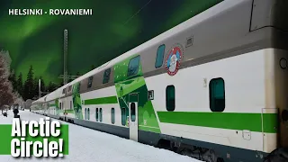 Riding the SANTA CLAUS EXPRESS Sleeper Train to the Arctic Circle! Helsinki to Rovaniemi