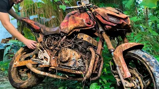 Restoration Old motorcycles upＫＡＷＡＳＡＫＩ| Restoring Two-stroke Ｒｅｂｅｌ engine USA  #rebel2r 2