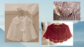 como tejer a crochet mañanita o capa 6h  regala por navidad (subtitles)