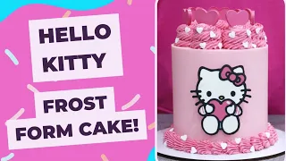 Hello Kitty Cake using Butter Ganache and Frost Form 💕💕