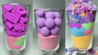 Very Satisfying and Relaxing Kinetic Sand, drop and squish