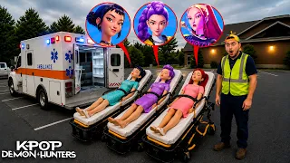 RUMI MIRA ET ZOEY VONT A L'HÔPITAL D'URGENCE EN AMBULANCE ! Les KPOP Demon Hunters sont Malades !
