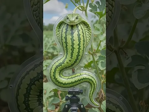 How to grow a SNAKE watermelon! 🐍🍉 #shorts #funny