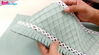 Pintucks और Frill के साथ बनाएं Palazzo Pant का सबसे खूबसूरत डिज़ाइन | Reet Designs