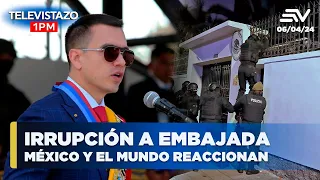 Jorge Glas preso, así reacciona el mundo tras ruptura entre Ecuador y México | Televistazo en vivo