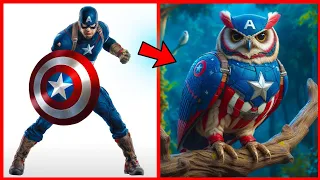 AVENGERS but SUPER OWL VENGERS 🦉🔥|| All Characters (Marvel & DC) 2024