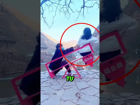 El banco no se inclinaba y pasó esto 😱❗👀