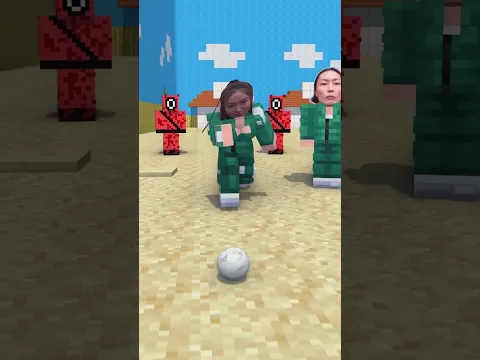 Player 123 laughs at Kang Mi-na playing squid game marble