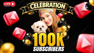 100K Celebration LIVE With My Dog😍#minivlog #minivlogshorts  #doglover