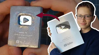 300k sub special/ Silver play button clay tutorial!
