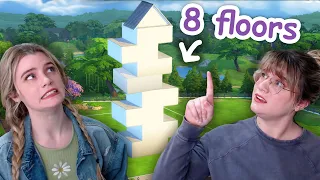 building an 8 floor home for 8 sims in the sims 4 | Growing Together