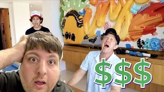 DAVID WINS MONEY WITH CRAZY POOL GAME!!
