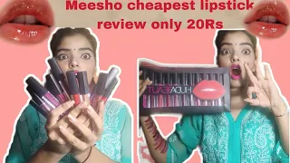 Meesho lipstick in just 20/- rupees || Meesho cheapest lipstick review in hindi #meesho #lipstick