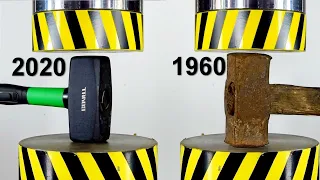 HYDRAULIC PRESS VS MODERN AND OLD ITEMS