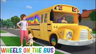 Wheels on the Bus / Kids Phonics Song / Nursery Rhymes #kidsabctv