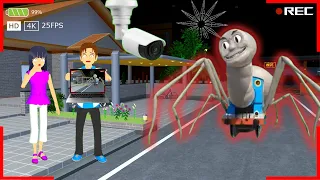 YUTA MIO PANIK CCTV REKAM PENAMPAKAN THOMAS EXE DI DEPAN RUMAH TERNYATA... 😱 SAKURA SCHOOL SIMULATOR