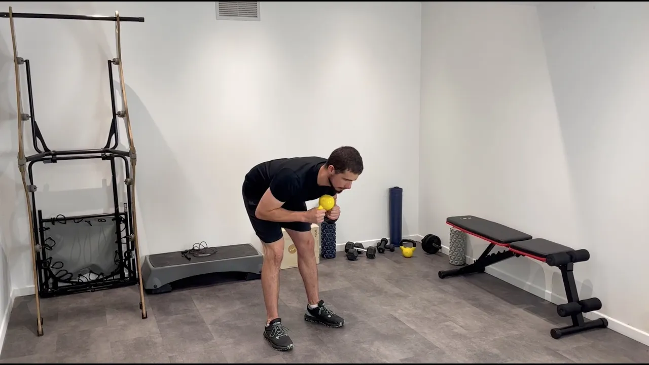 Image Good Morning en gobelet avec kettlebell
