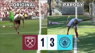 SCORING HIGHTLIGHTS | West Ham 1-3 Man City | AG_SOCCER PARODY