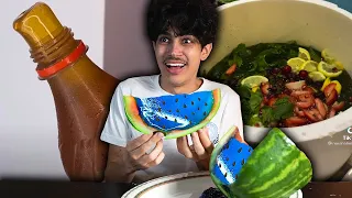 جربت اغرب حيل الاكل الخاصة بالصيف☀️😱 | ترند العسل.. Summer food hacks