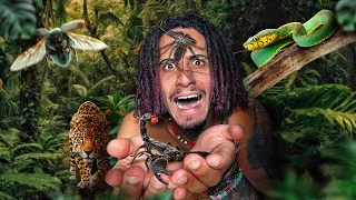 NA AMAZÔNIA EM BUSCA DE ANIMAIS SELVAGENS - PEGUEI TODOS