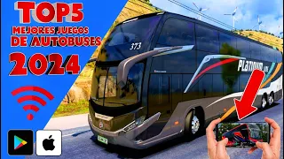 🟢《TOP-5 🤯 Los mejores juegos de autobuses para jugar en móvil en 2024