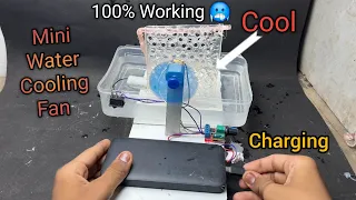 Mini Water Cooling 🥶 Fan With Dc Motor || 💯% Working