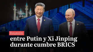 Reunión entre Putin y Xi Jinping durante cumbre BRICS
