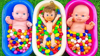 Satisfying Video Rainbow Mixing All Lollipop Candy & Rainbow EGGS From & Glitter Slime Cutting ASMR