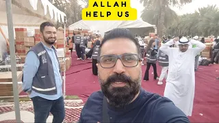 uae zindabad Sharjah ma turkey or shami Logo ki madad ky laya lagaya gaya camp