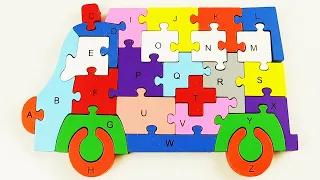 Aprende El ABECEDARIO De La A a la Z con Rompecabezas | Videos Educativos Para Niños En Español