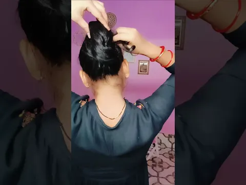 beautiful bun hack #bunhack #bunhairstyle #bun #hairhacks #viralvideo #virelhacks