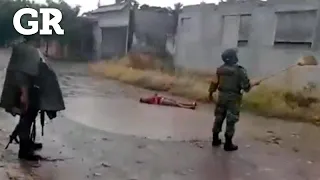 Así rescataron militares a niño que se electrocutaba