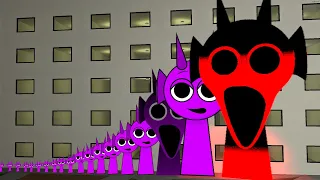 All the Sizes of Sprunki Durple want Me to help them