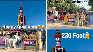 Happy dusehra 😍 230 foot ravan #publicrection #india #viralvideo
