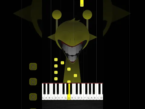Simon - Phase 1,2,3,4 (Incredibox SPRUNKI) - BEGINNER Piano Tutorial