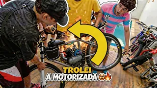 Trolamos a bike motorizada antes do grau 🔥