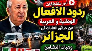 🇩🇿🔥 شاهد ماذا قال العرب والجزائريون عن حرائق الجزائر… هبّة تضامن أبهرت الجميع! 🇩🇿❤️