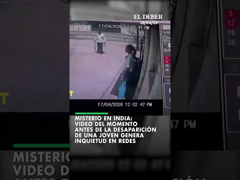 Misterio en India: video del momento antes de la desaparición de una joven genera inquietud en redes